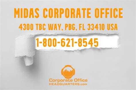 midas head office|Midas, Inc Corporate Office & Headquarters.